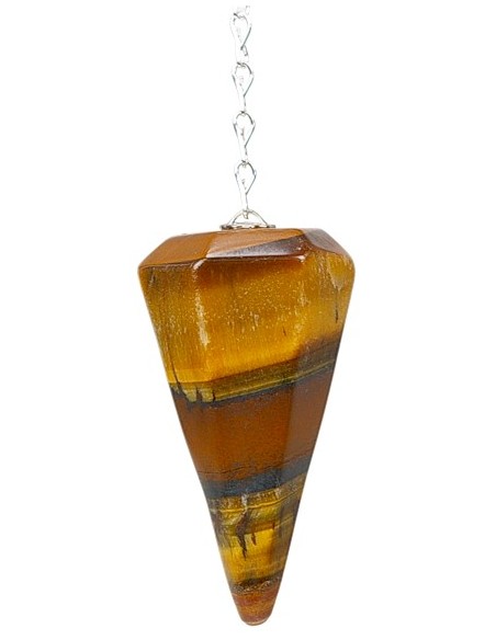 Pendule à facettes oeil de tigre