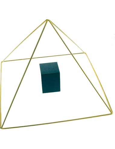 Pyramide laiton avec chambre bois