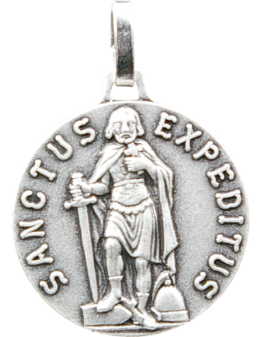 Médaille St Expédit argentée