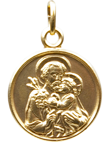 Médaille Saint Joseph dorée