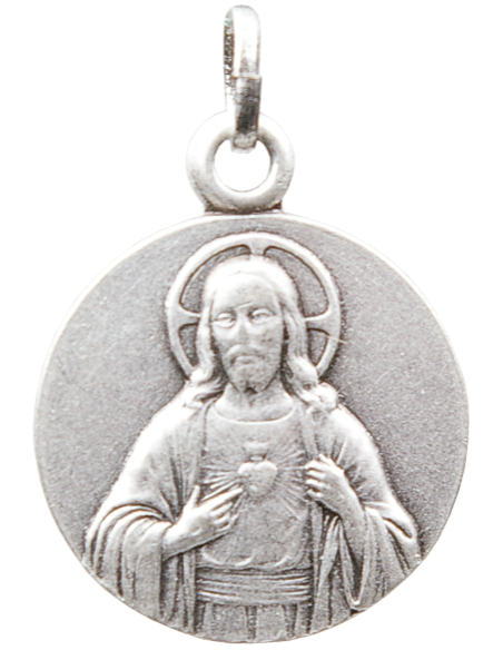 Médaille Jésus Christ argentée