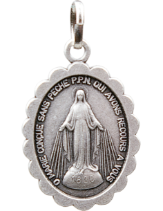 Médaille Notre Dame des Miracles argentée