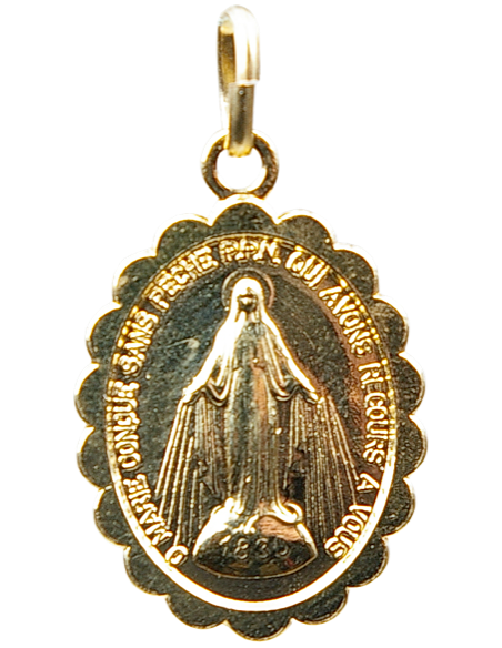 Médaille Notre Dame des Miracles dorée