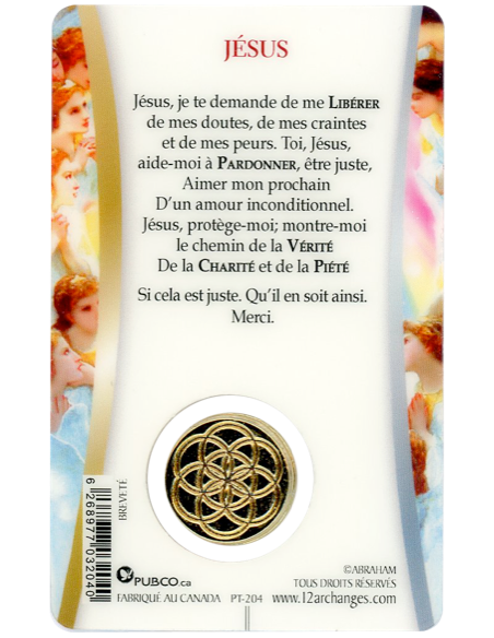Carte Protection Jésus