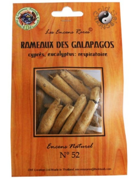 Encens rares Rameaux Galapagos Respiratoire - 25 gr