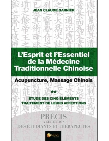 L'Esprit et l'Essentiel de la Médecine Traditionnelle Chinoise Tome 2