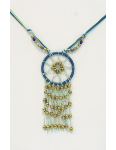 Collier Dreamcatcher Bleu Mixte
