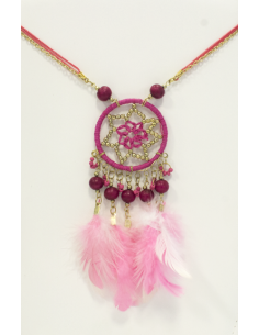 Collier Dreamcatcher Rose