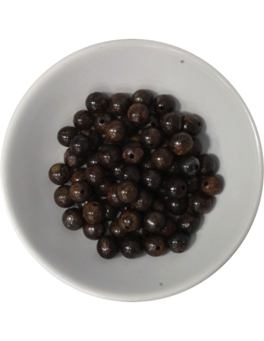 Perles Bronzite 6 mm Sachet de 66 perles