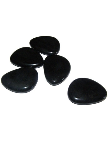 Galet Obsidienne noire 4x3 cm