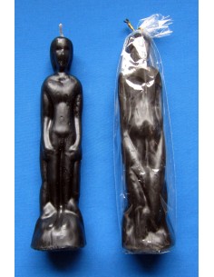 Bougie figurative Homme Noir 2