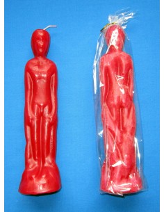 Bougie figurative Homme Rouge 2